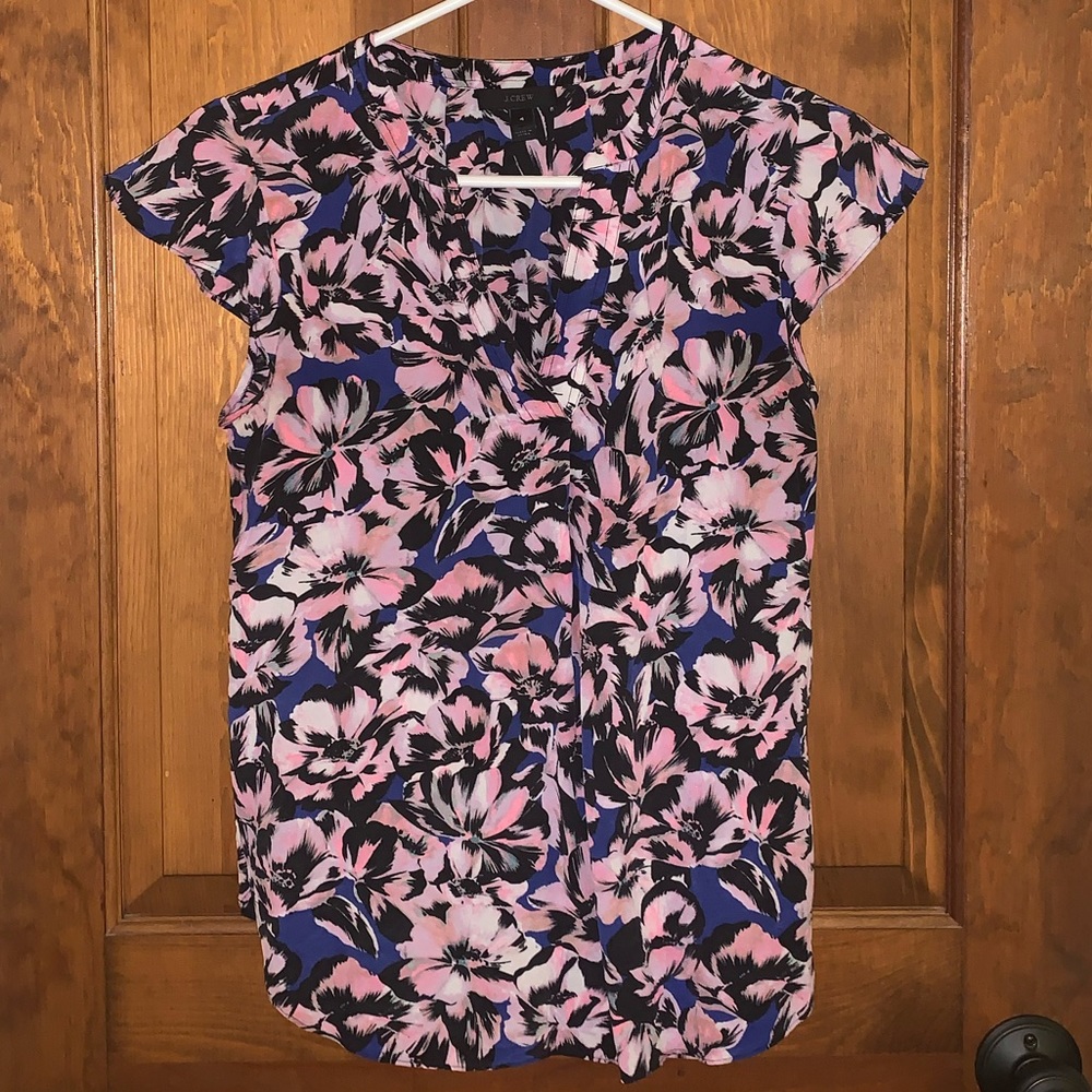 EUC J. Crew Silk Blouse